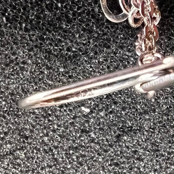 New Sterling Silver Drop Earrings Double Strand Drop Cut-out Heart Gift Box - Picture 7 of 8